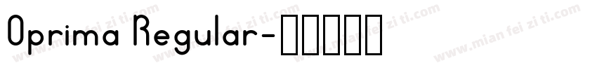 Oprima Regular字体转换